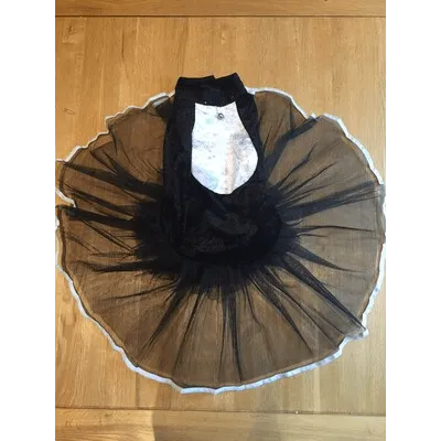 T83 - Black & White Cat Tutu