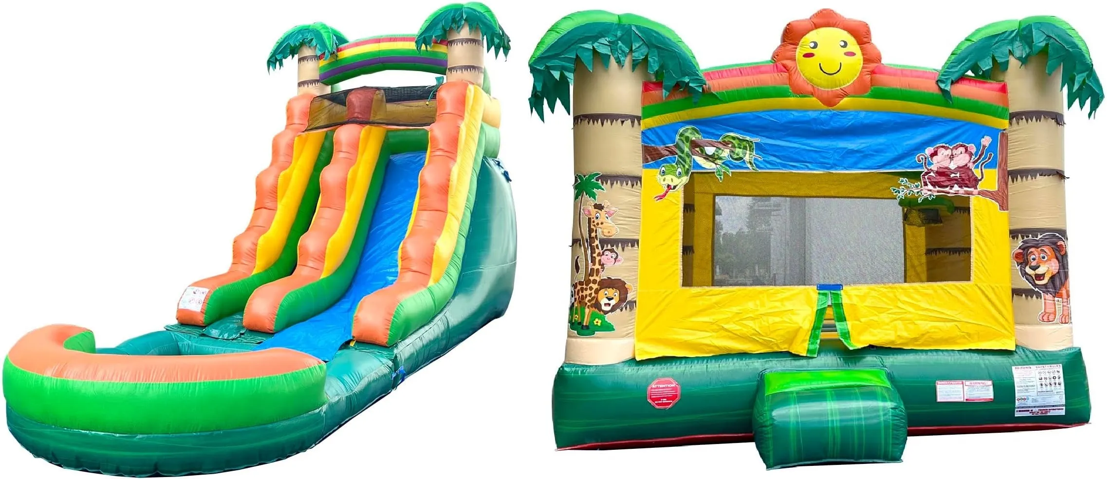 Jungle Water & Bounce Bundle Paradise Inflatables & Rentals