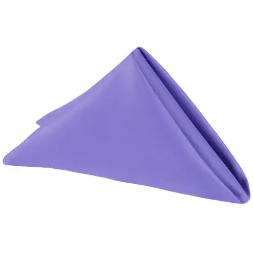 The Lola: Lamour Satin 20" X 20" Napkins Purple