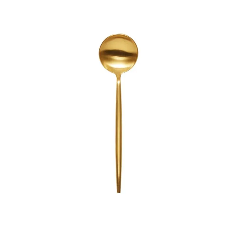 The Iris Flatware: Gold Dinner Spoon 