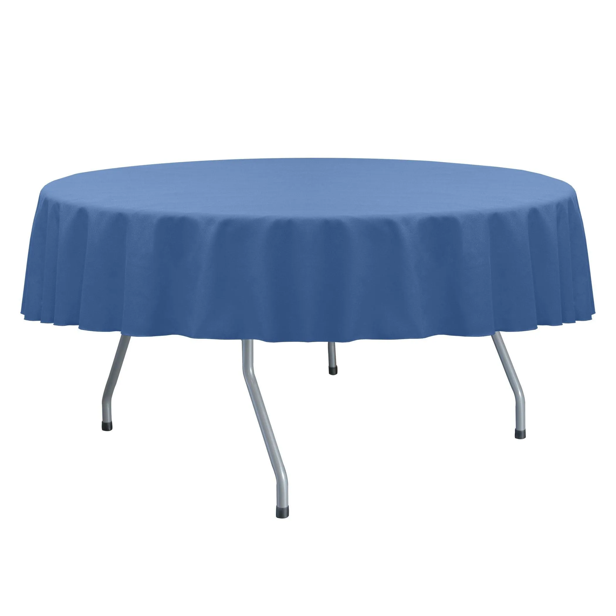 LINEN 90" ROUND PERIWINKLE