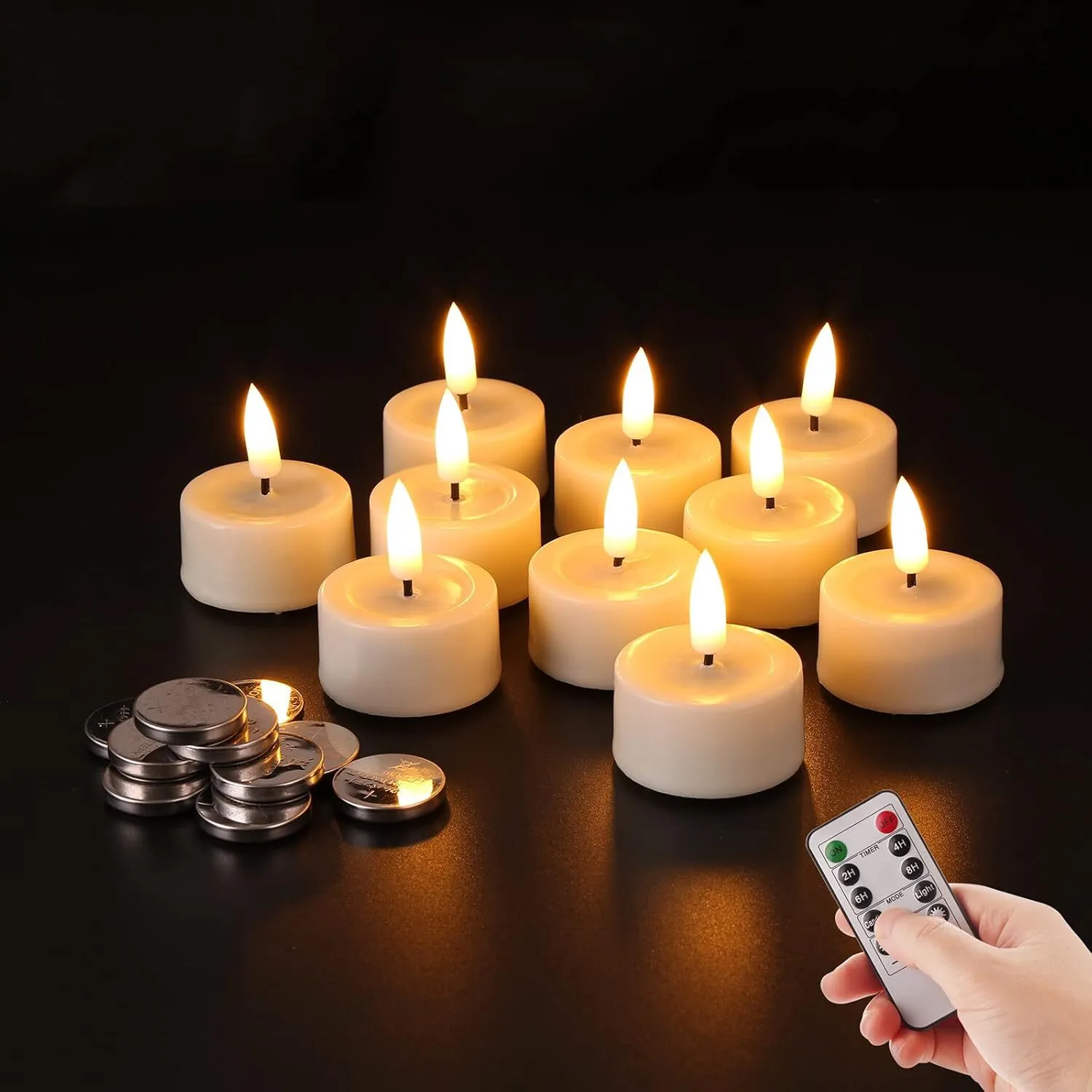 Ivory Flameless Wax Tea-lights