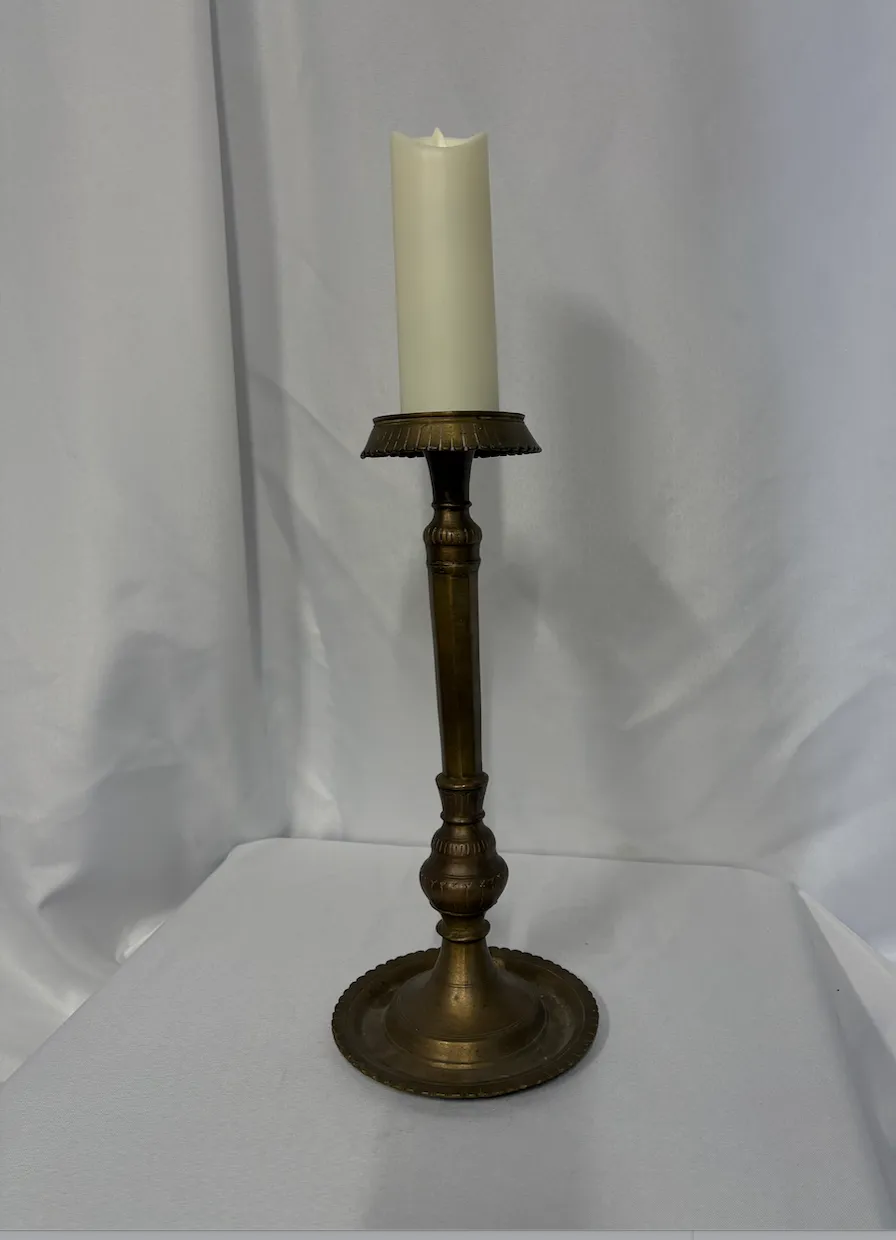 Antique Brass Pillar XL 2