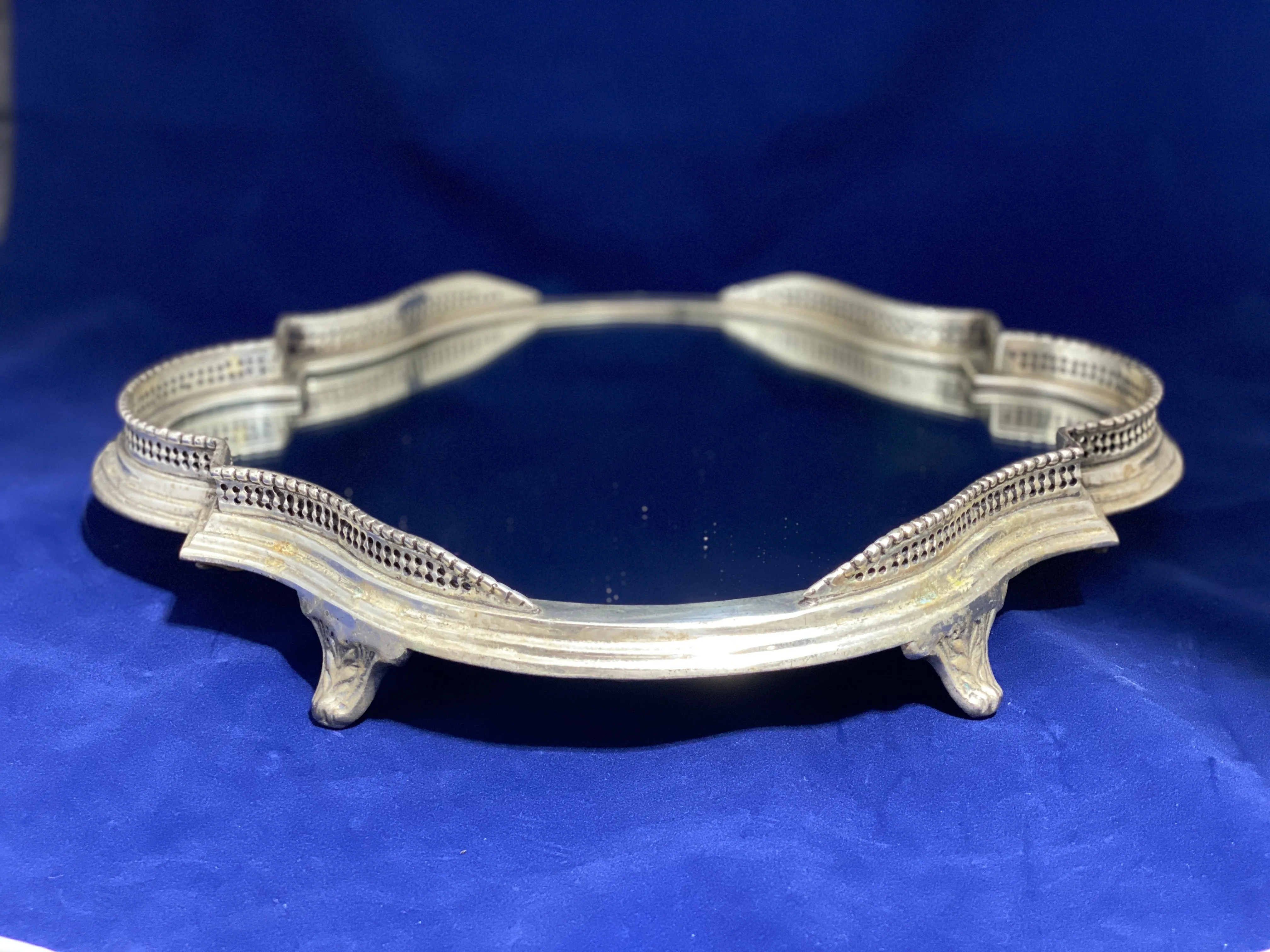 Silver Mirror Tray