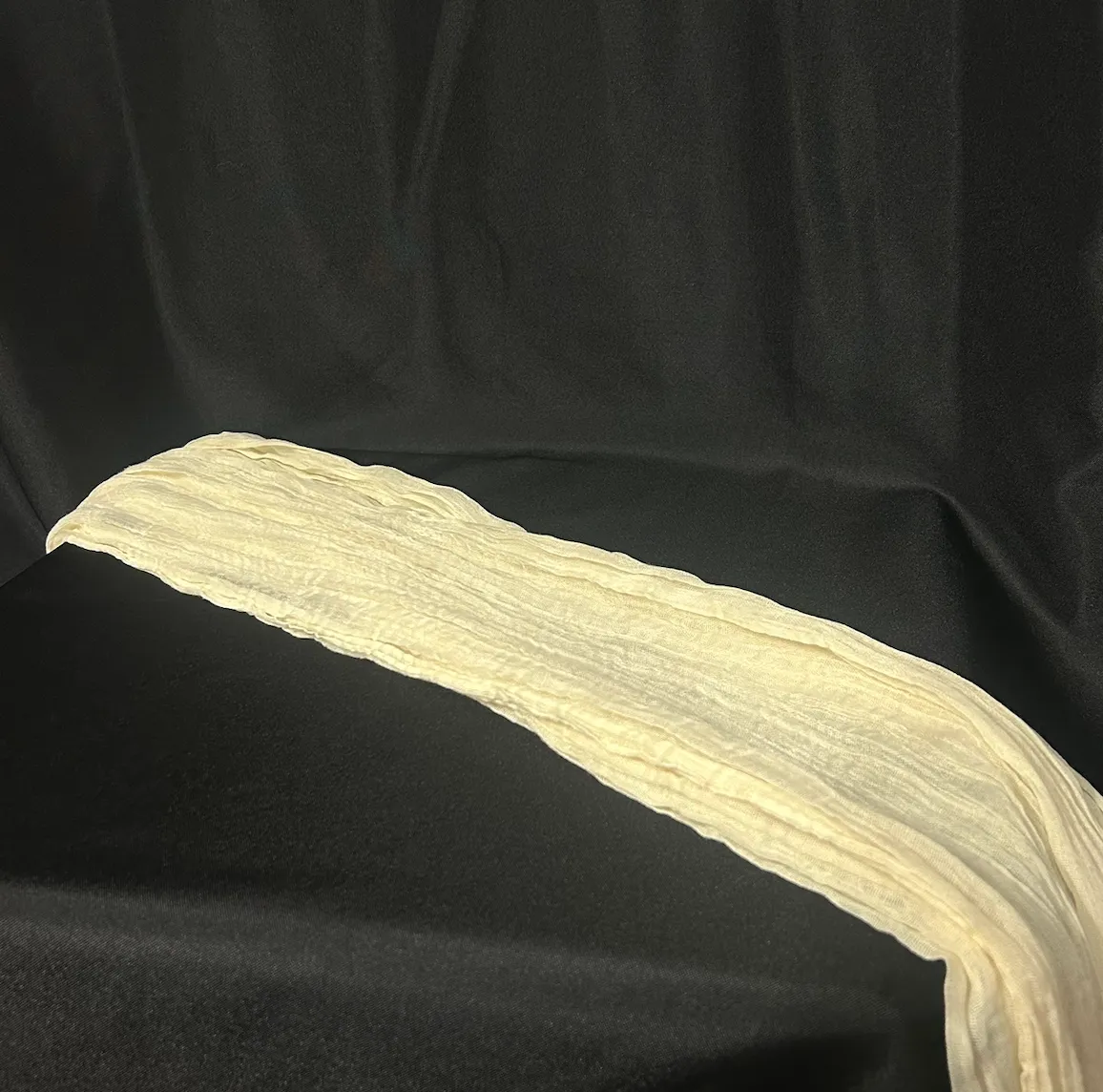 Ivory 10 ft Cheesecloth Table Runner