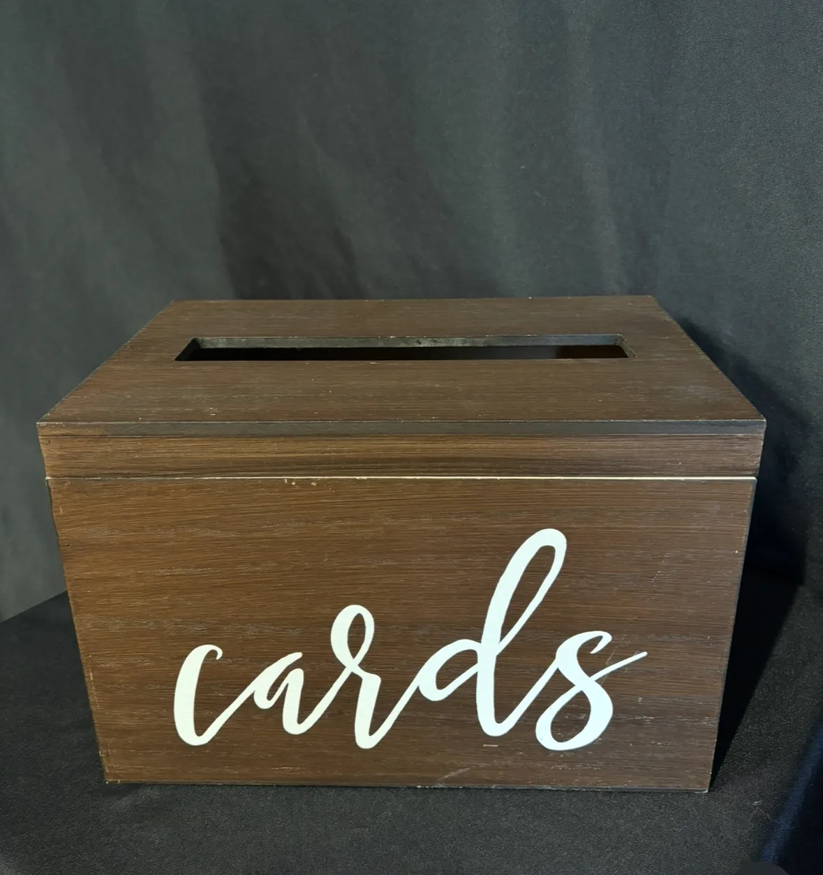 Wood Rustic Card Box 1