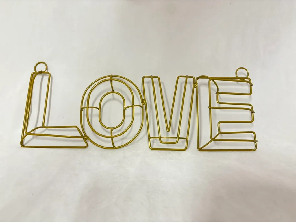 Geometric "Love" Sign