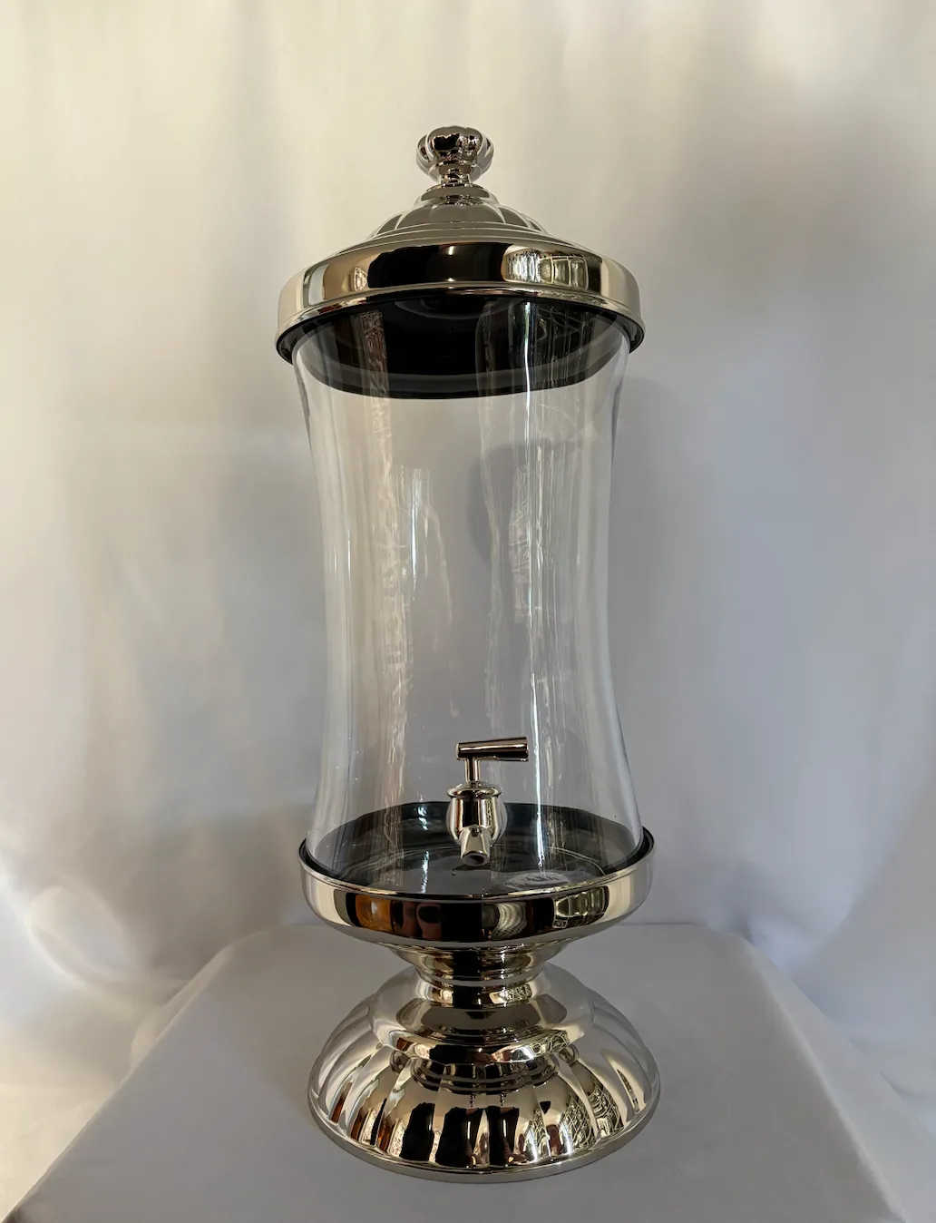 2 Gallon Silver Drink Dispenser
