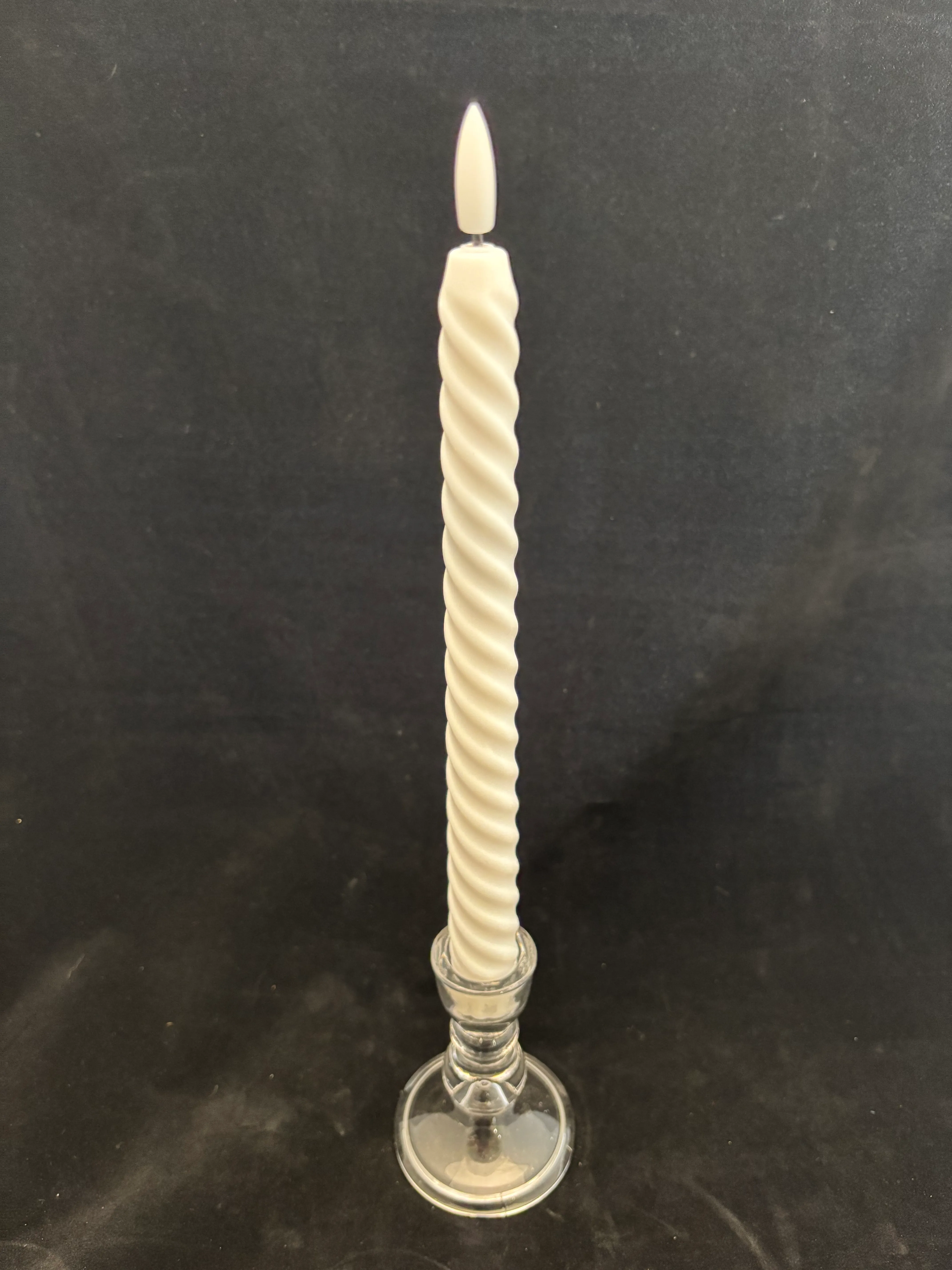 White Twist Candles (Set of 24)