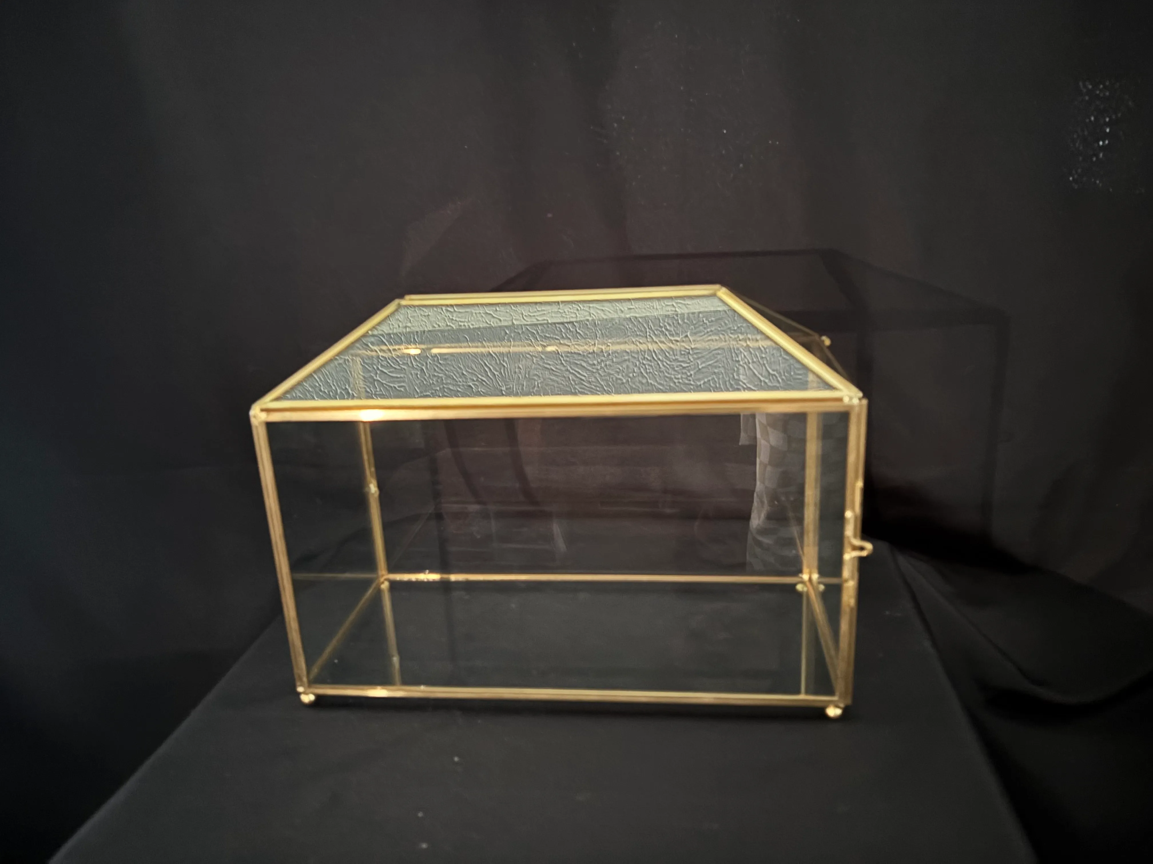 Gold Geometric Card Box 