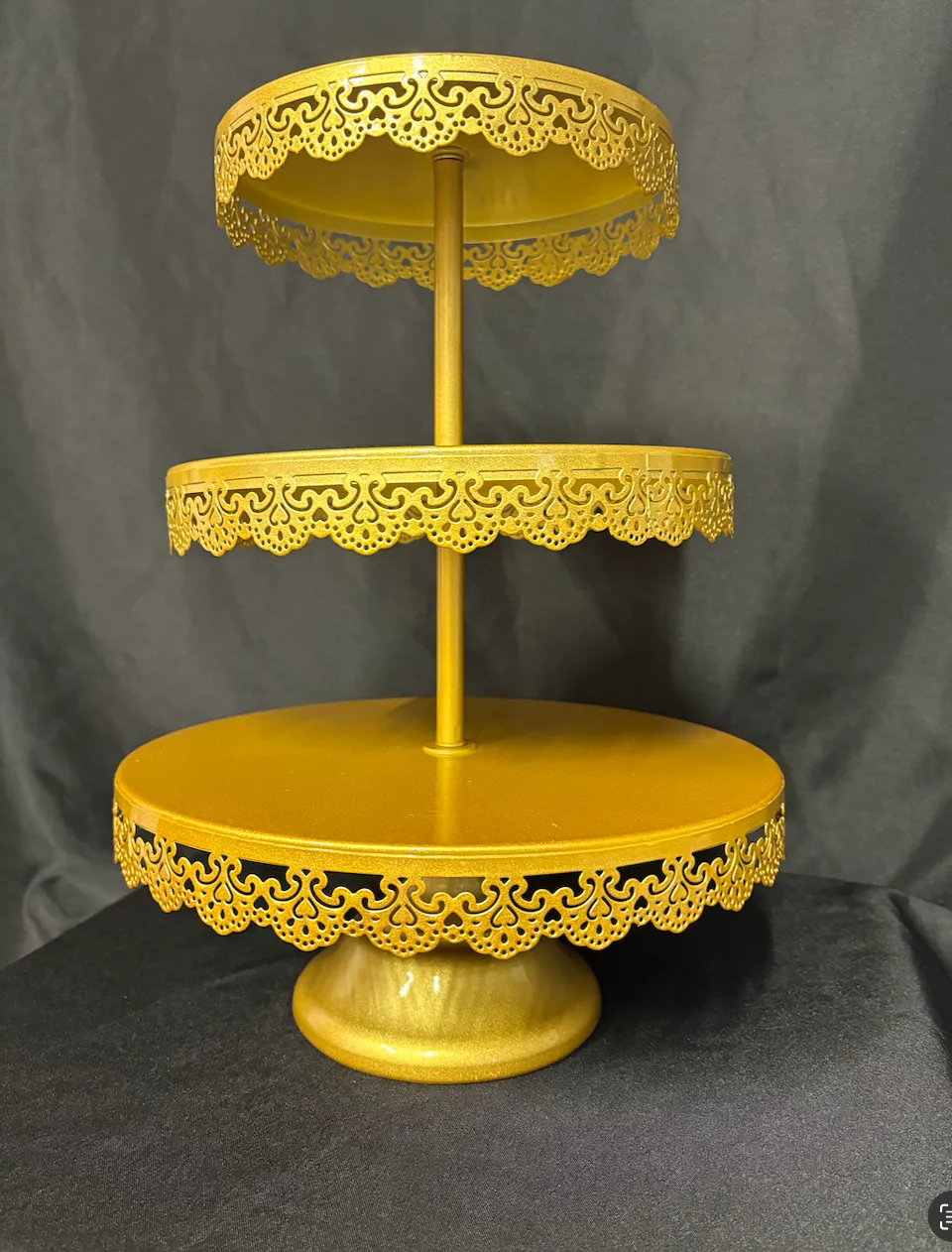 Gold 3-Tier Cupcake Stand 3