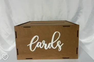 Wood Rustic Card Box 2