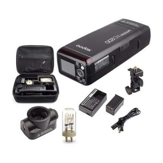 Godox AD 200 TTL Pocket Flash Kit (Black)