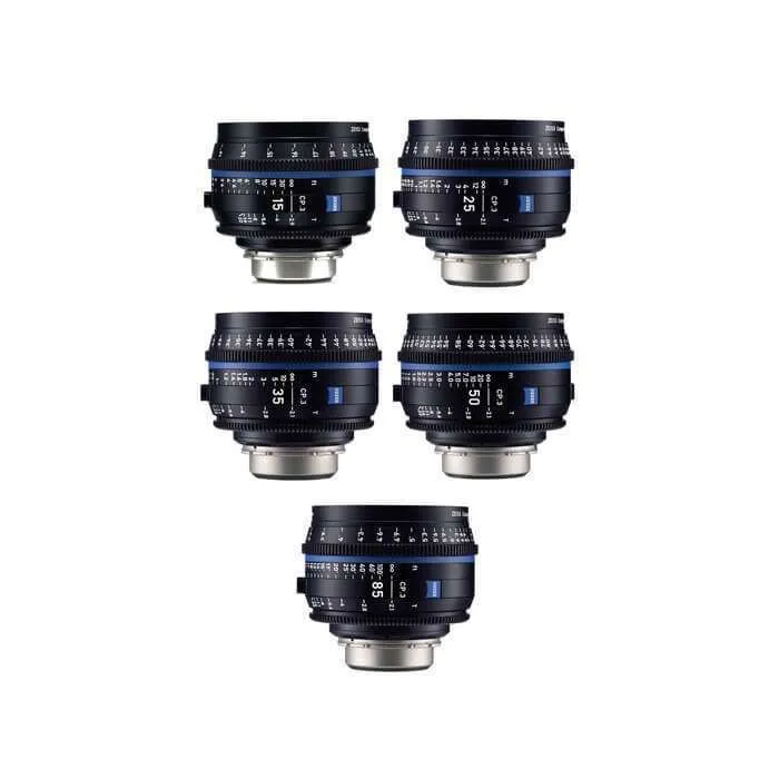 ZEISS CP.3 15/25/35/50/85mm Lenses Set (PL & EF Mount) 