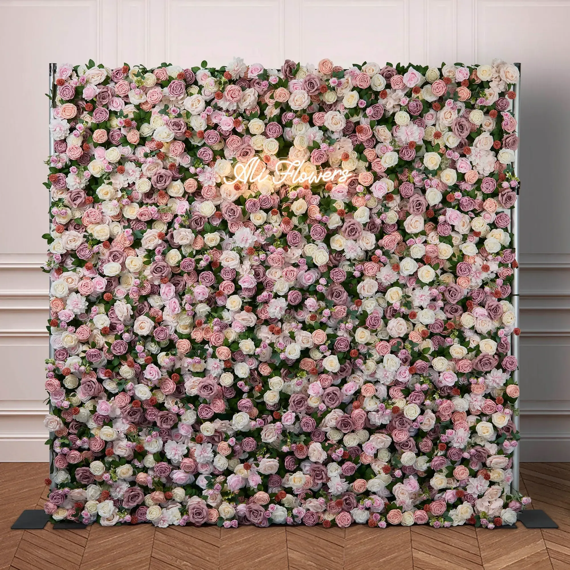 Mauve Flower Wall