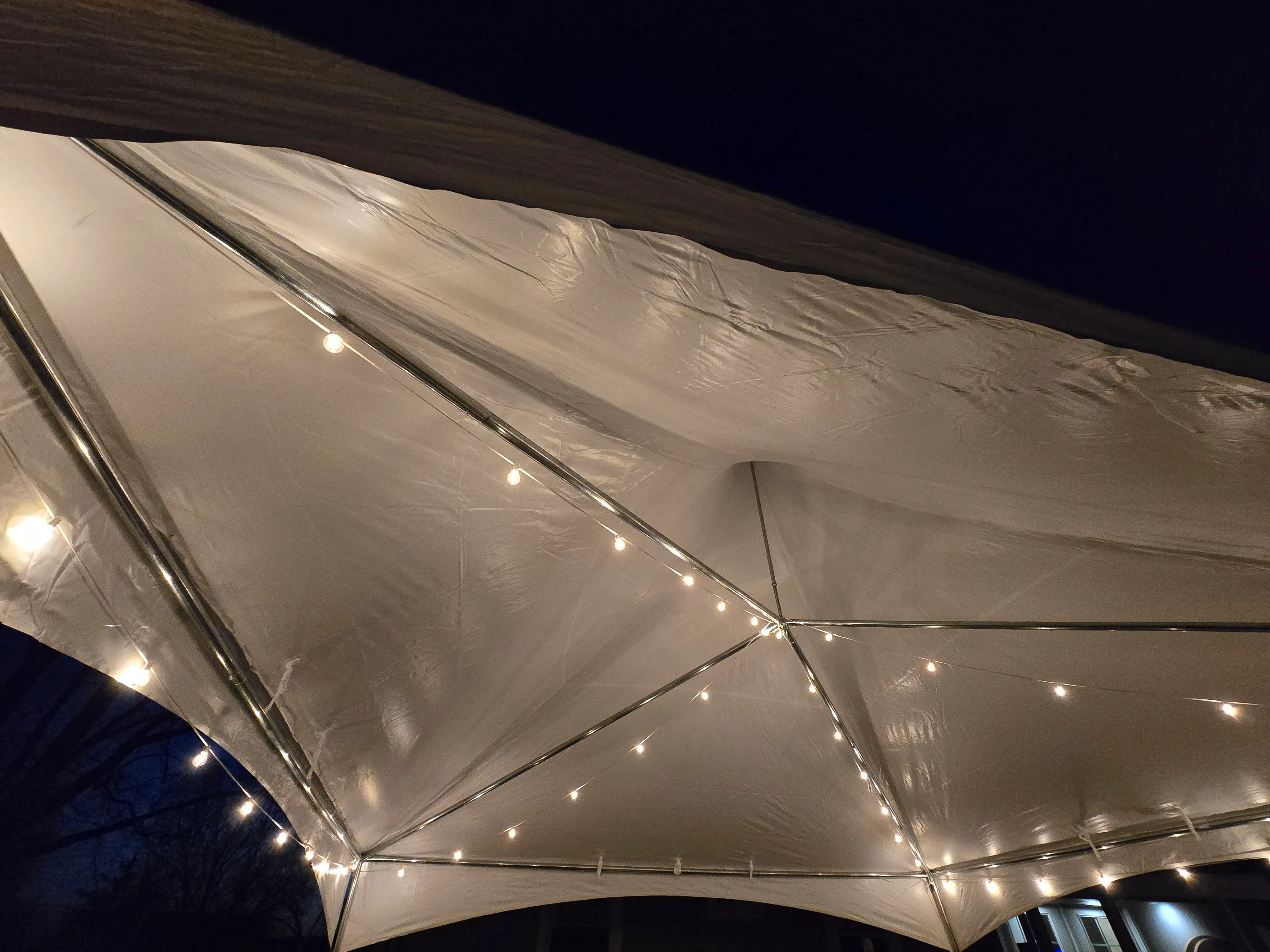 Bistro Lighting for 20'x20' High Peak Tent