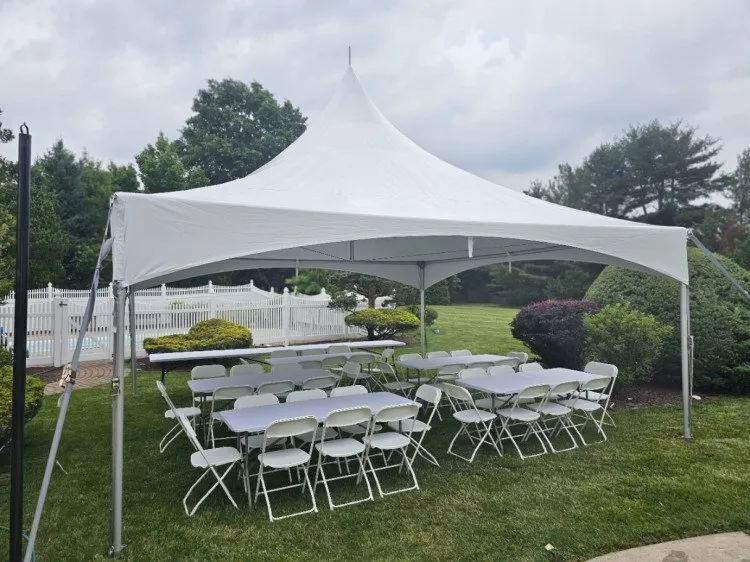 20'x20' Tent Package Basic: (30-40 People)