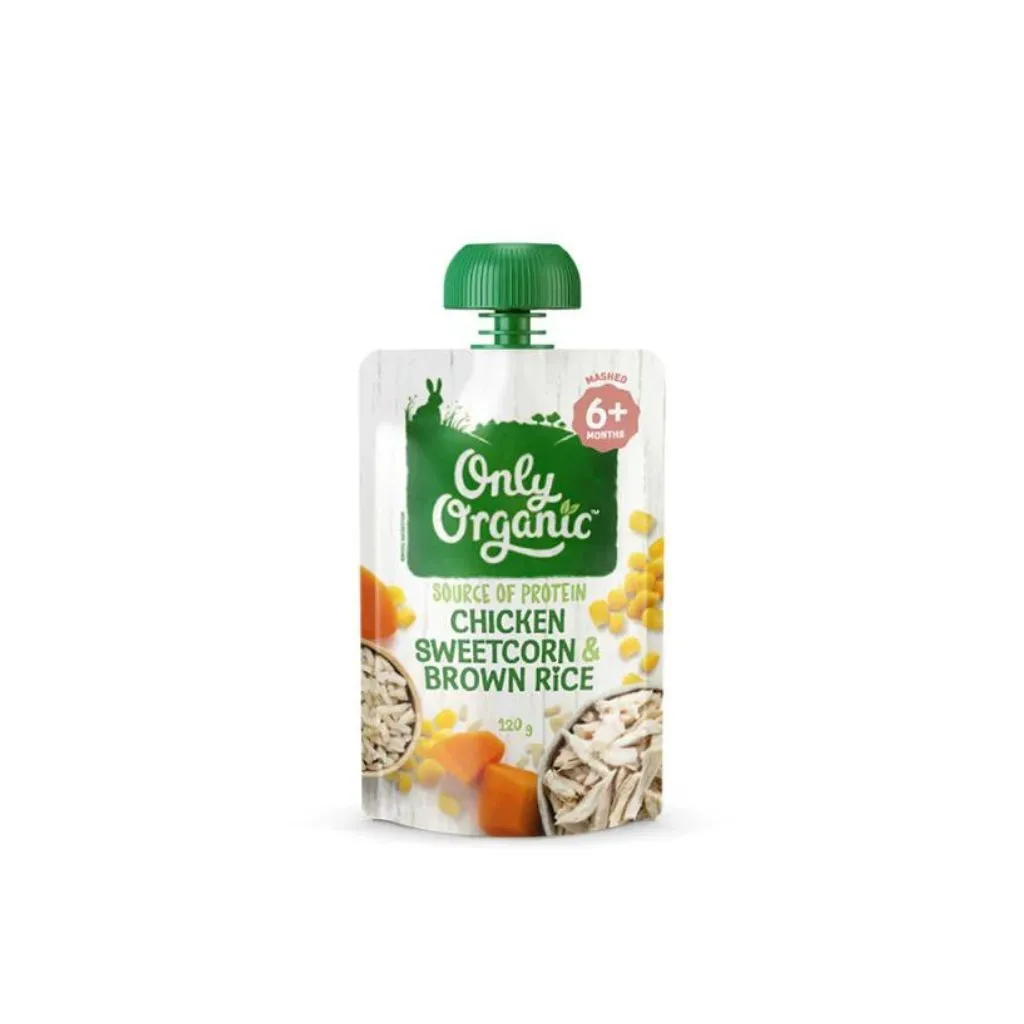 Only Organic Chicken SweetCorn & Brown Rice