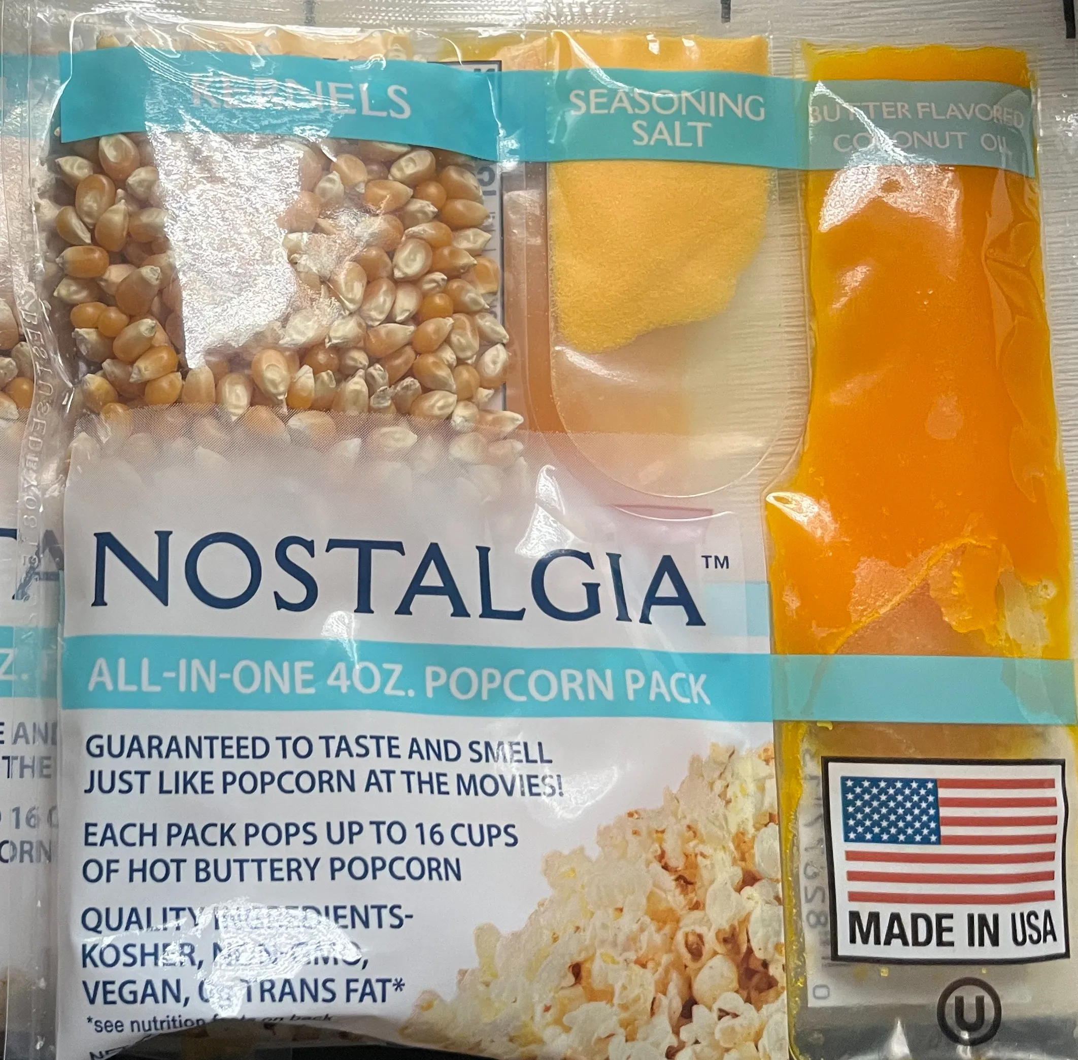 Nostalgia Popcorn Servings