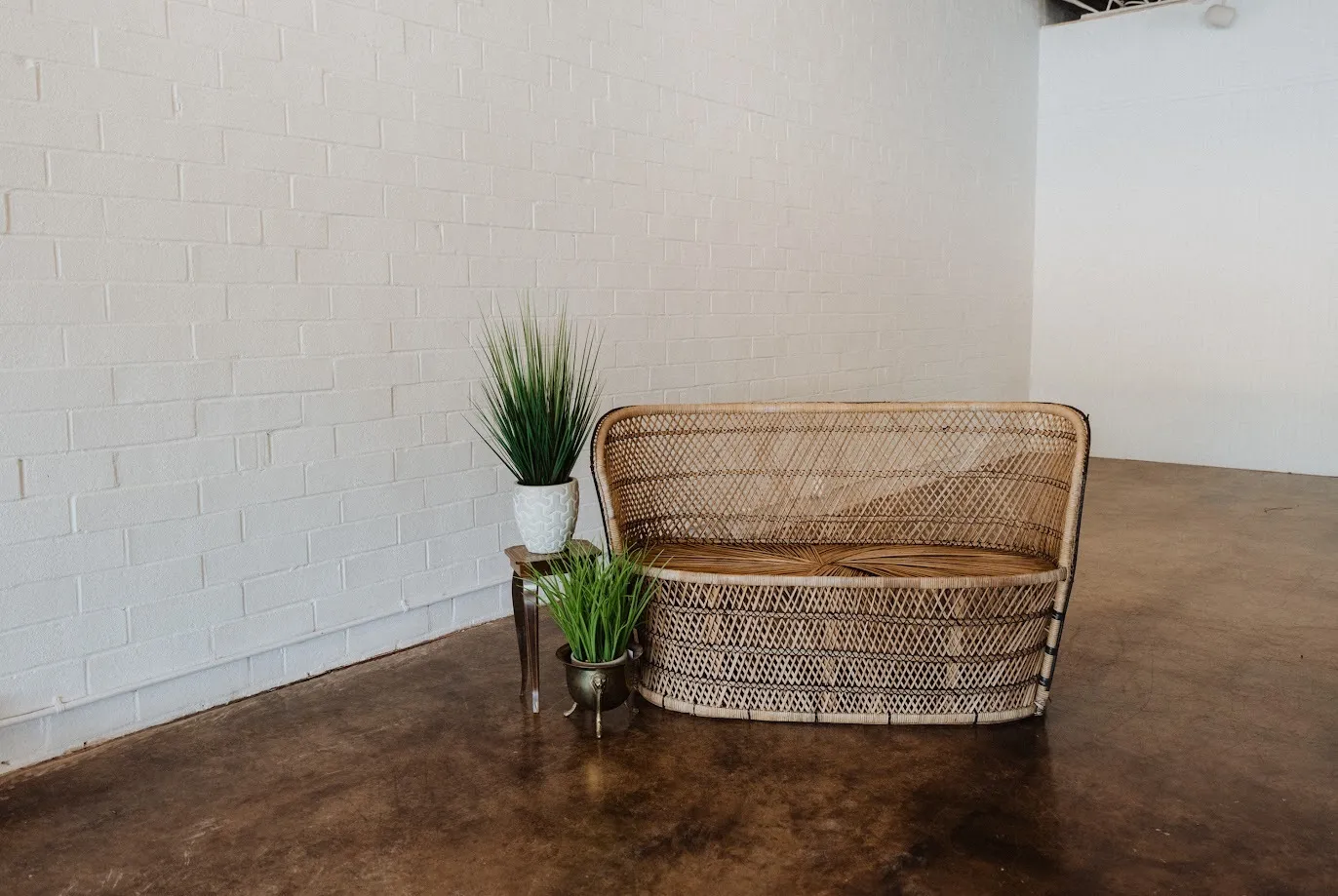 Wicker Settee