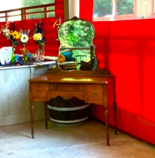 Stained Wood Vanity