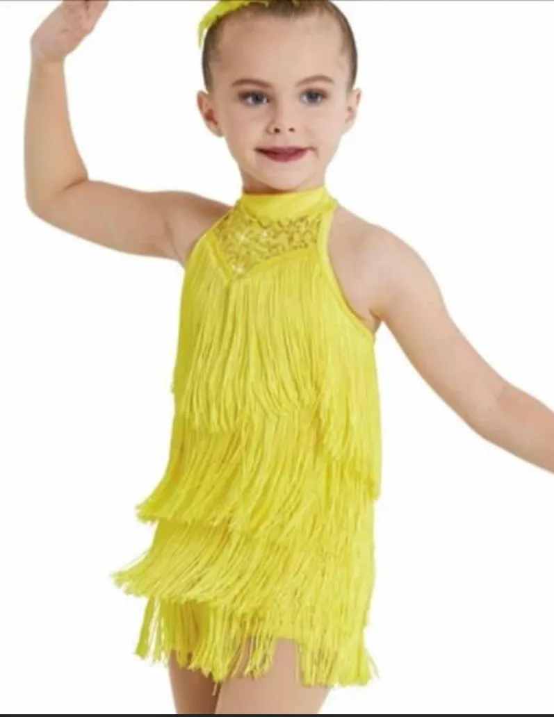 DC31 YELLOW FRINGE Debbie's Costume Hire