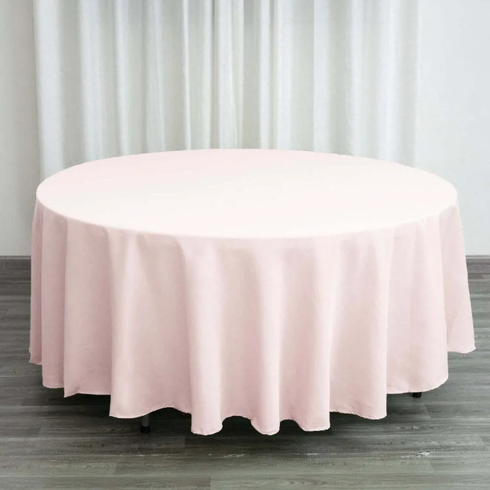 Poly Pink 108" Round Tablecloth