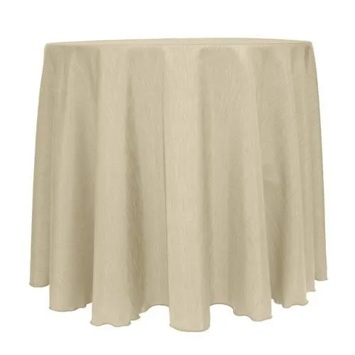 132" Round Dupioni Tablecloth - Camel