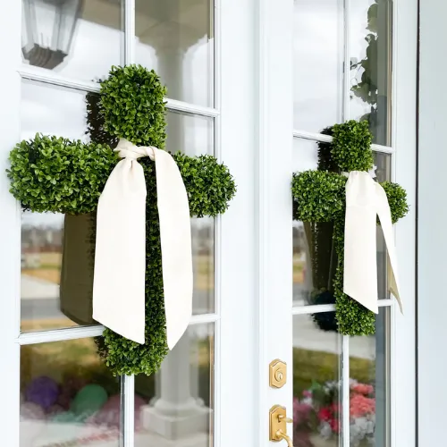 Boxwood Cross Wreath