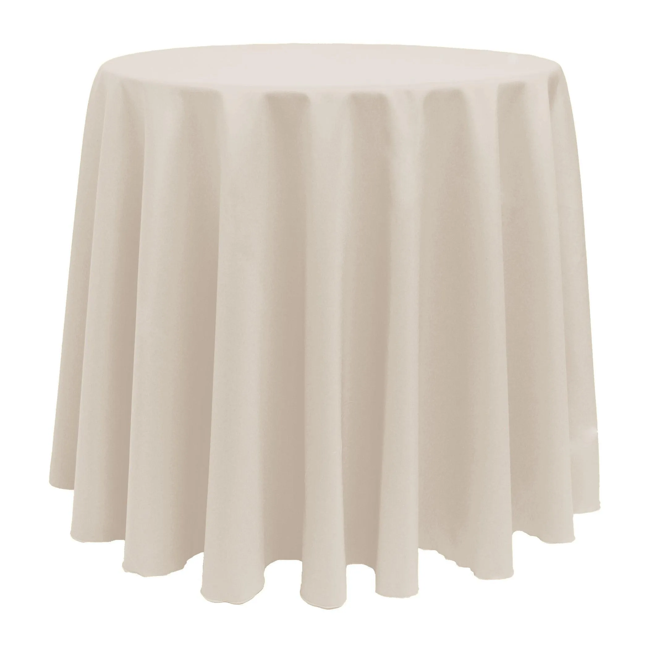 120" Round Poly - Ivory
