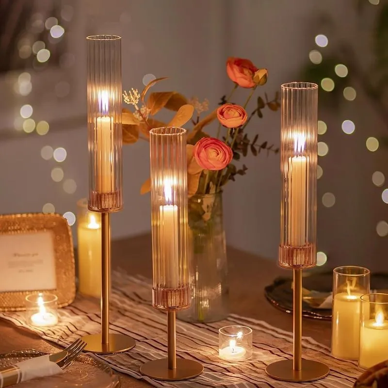 Glass Candle Holder