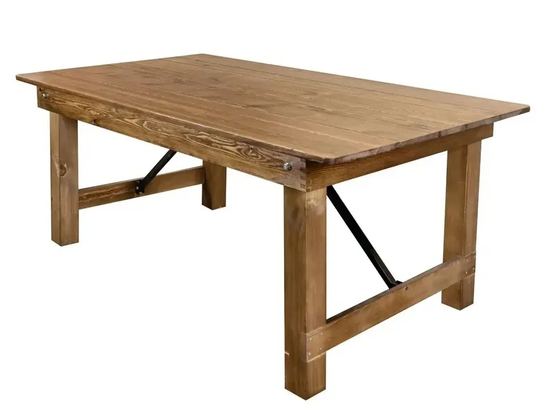 8ft Chestnut Farm Table