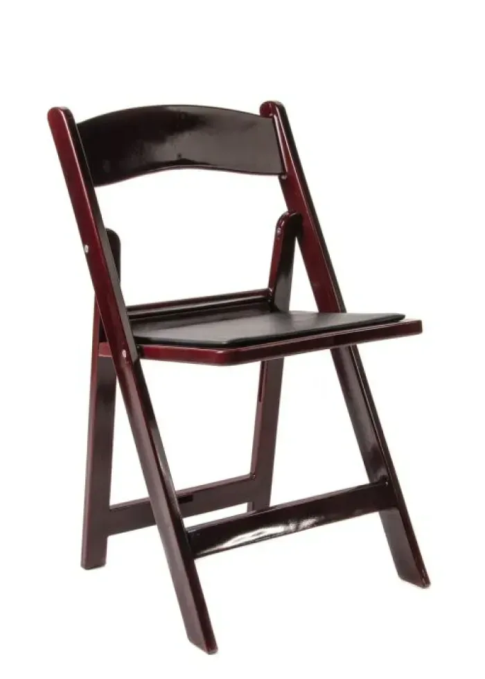 Mahogany Padded Resin Garden Chair