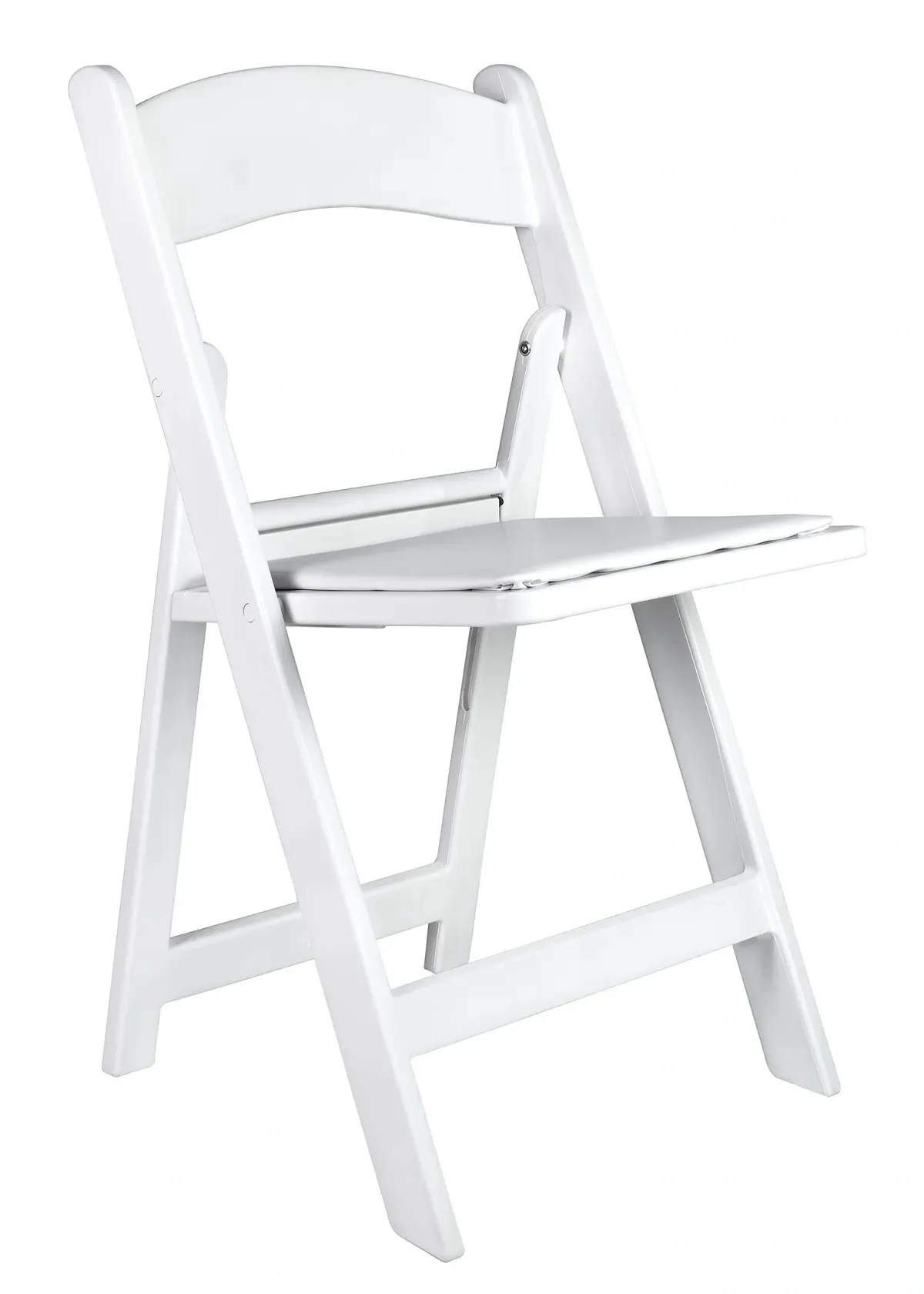 White Padded Resin Garden Chair
