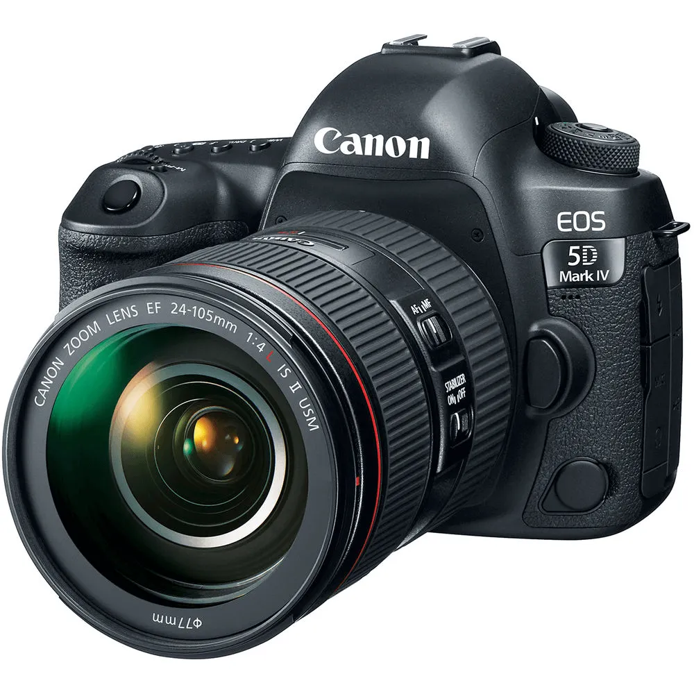 Câmera DSLR Canon EOS 5D Mark IV com Lente 24-105mm f/4L IS II USM