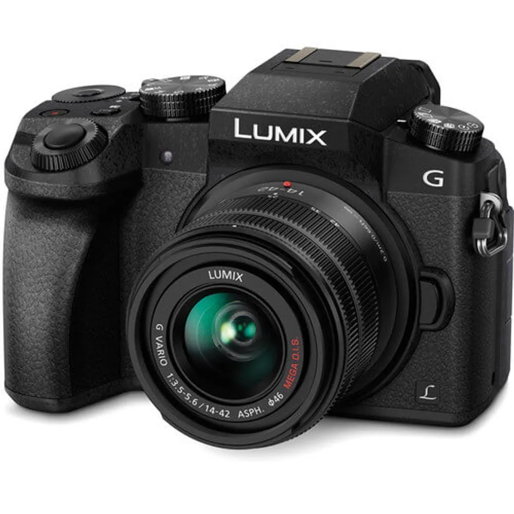 Câmera Panasonic Lumix DMC-G7K Mirrorless com Lente 14-42mm F3.5-5.6 II ASPH Mega OIS