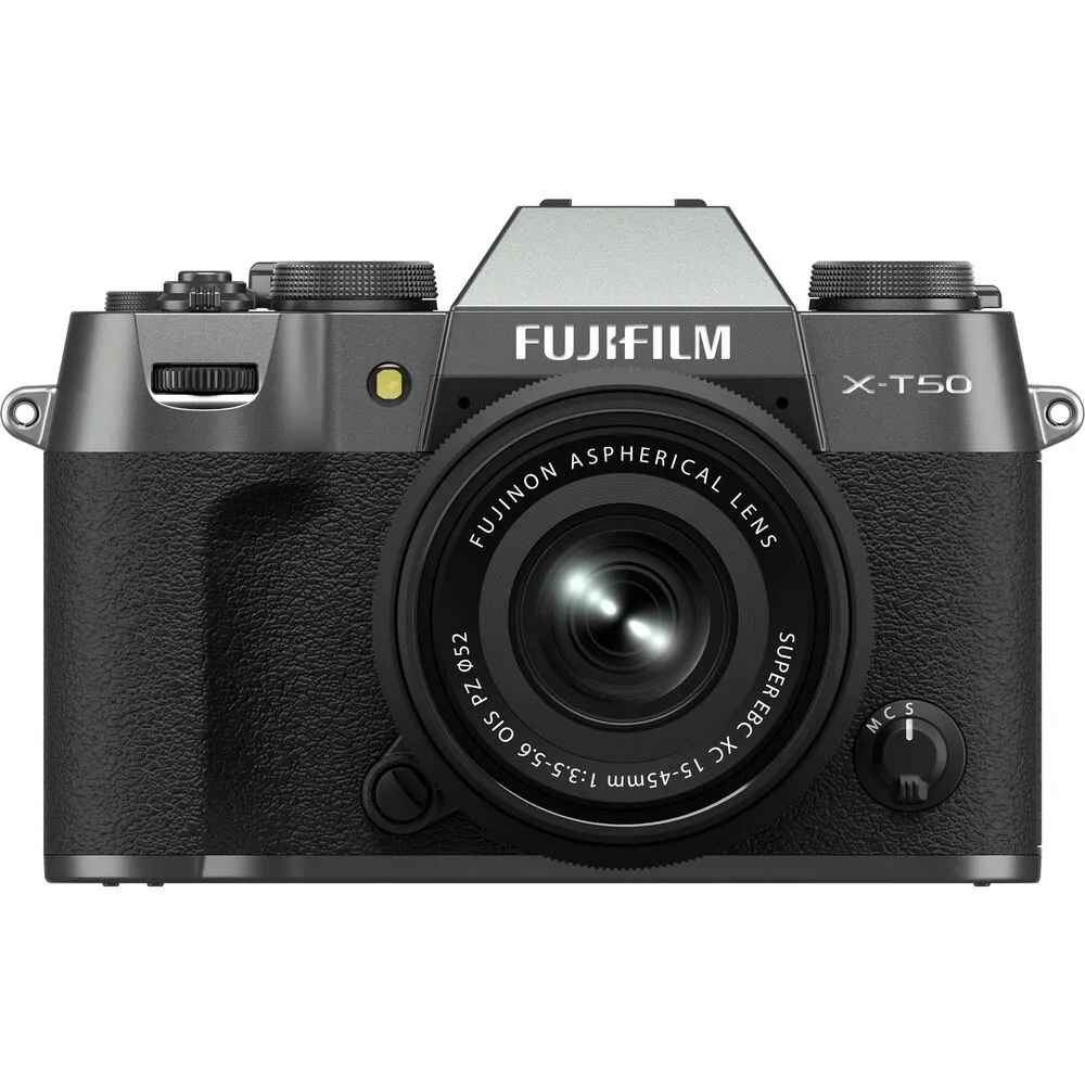 Câmera FujiFilm X-T50 Mirrorless Prata Charcoal + Lente XC 15-45mm f/3.5-5.6 OIS PZ