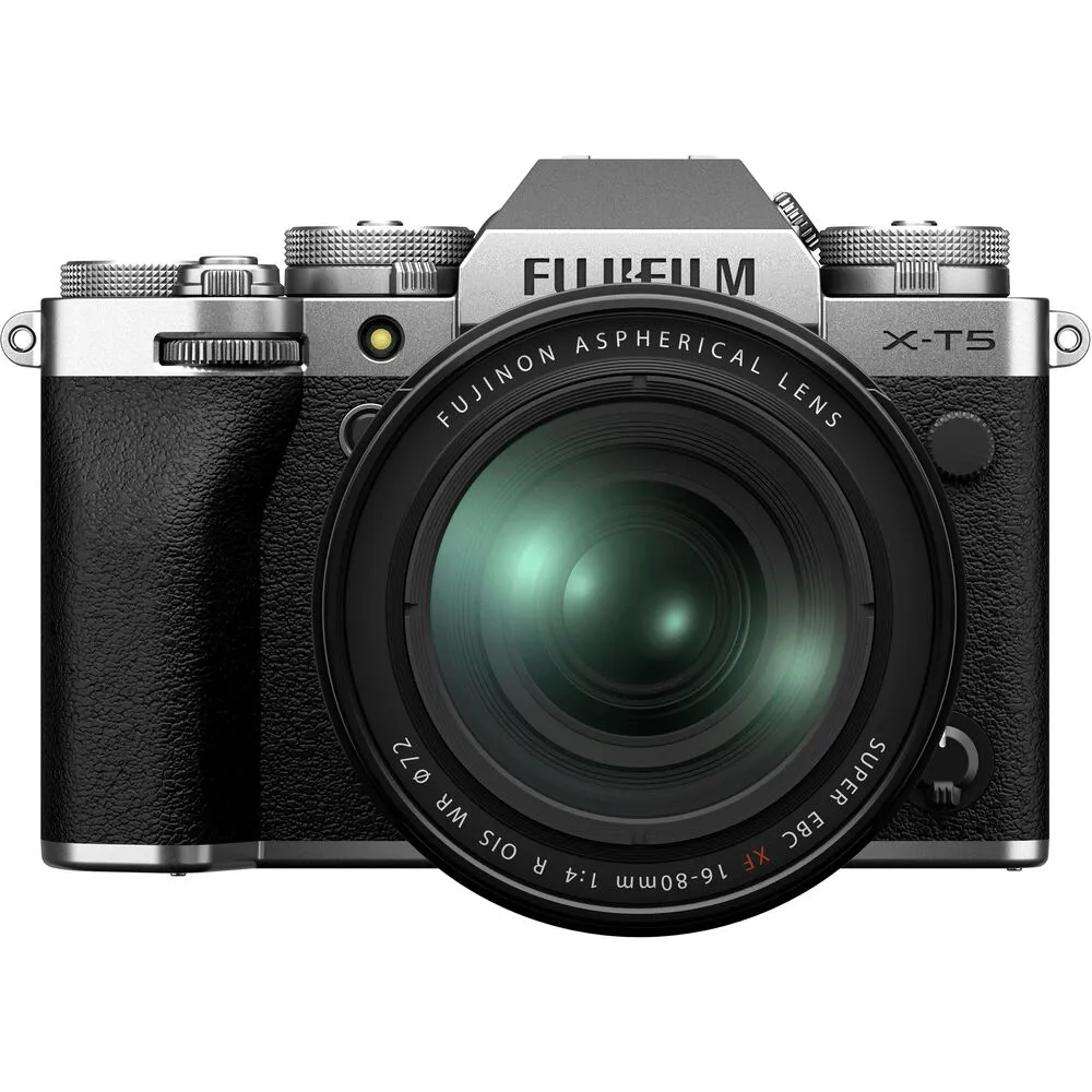 Câmera Mirrorless FujiFilm X-T5 com Lente 16-80mm (Prata)