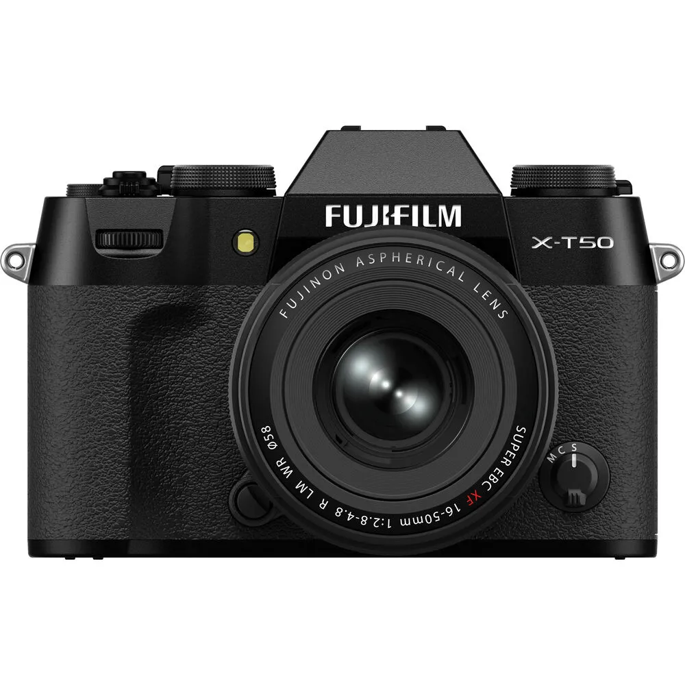 Câmera FujiFilm X-T50 Mirrorless Preta + Lente XF 16-50mm f/2.8-4.8 R LM WR