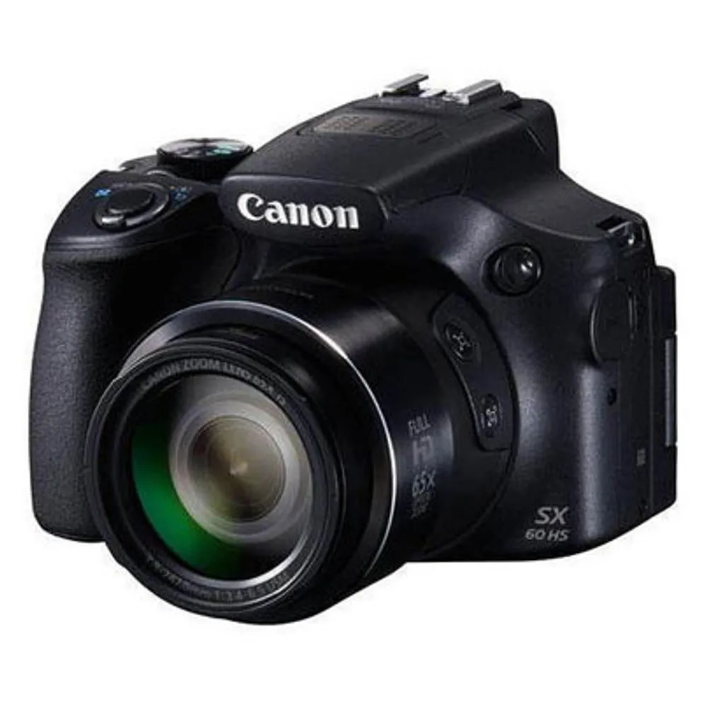 Câmera Canon PowerShot SX60 HS - 16MP, Full HD com Zoom de 65x, Wifi e Foco automático