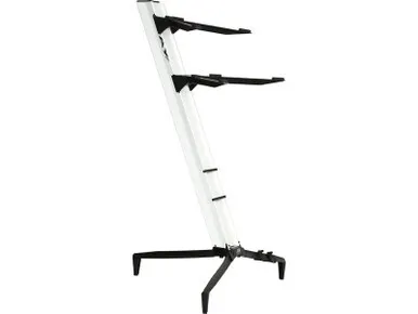 QUIKLOK By STAY SL913WH Tower Dual Tier Aluminium Keyboard Stand 