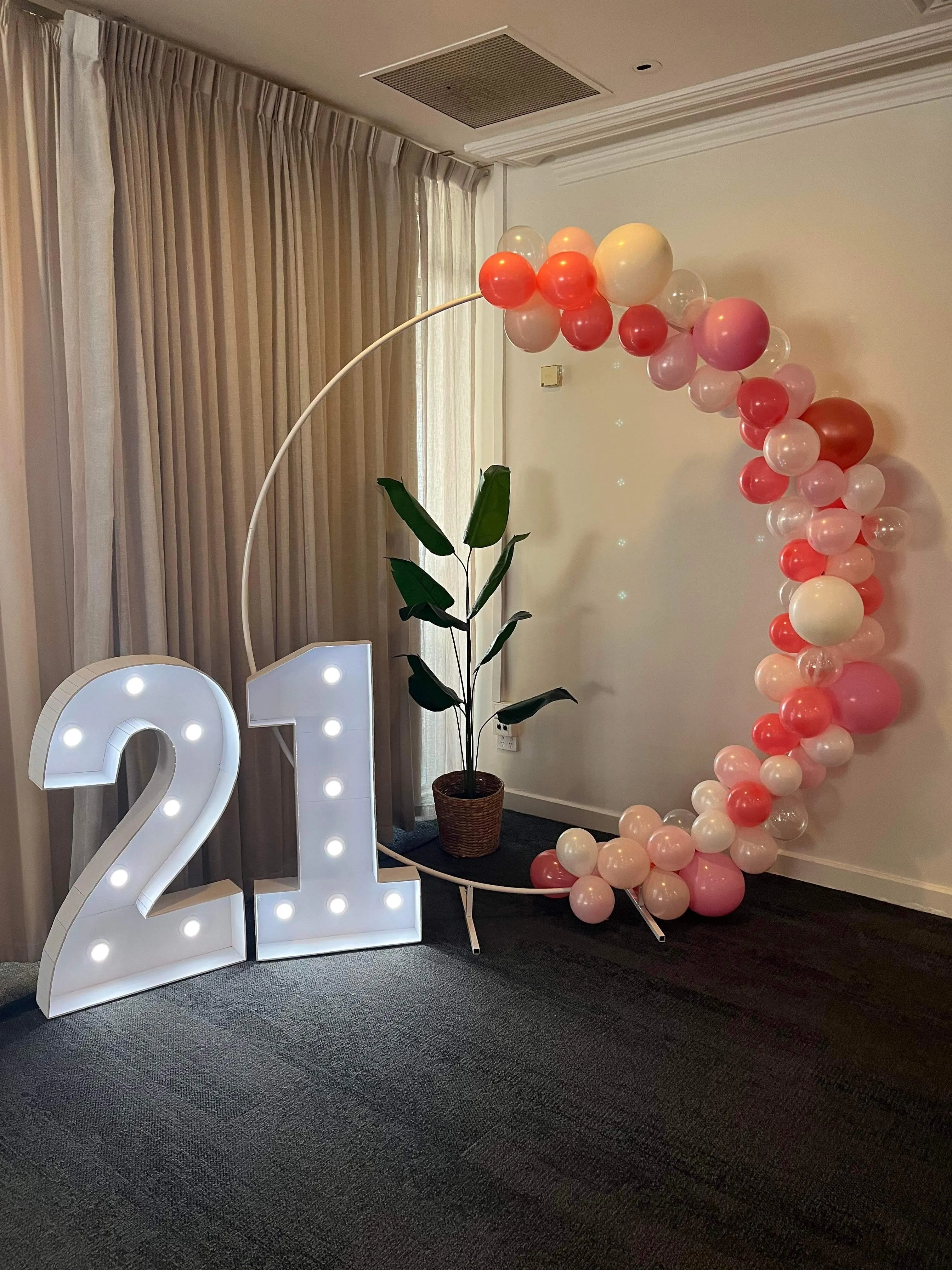 Giant Light Up Number Sign (Each)