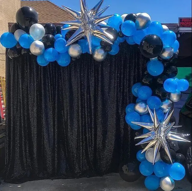 Black Sequin Backdrop