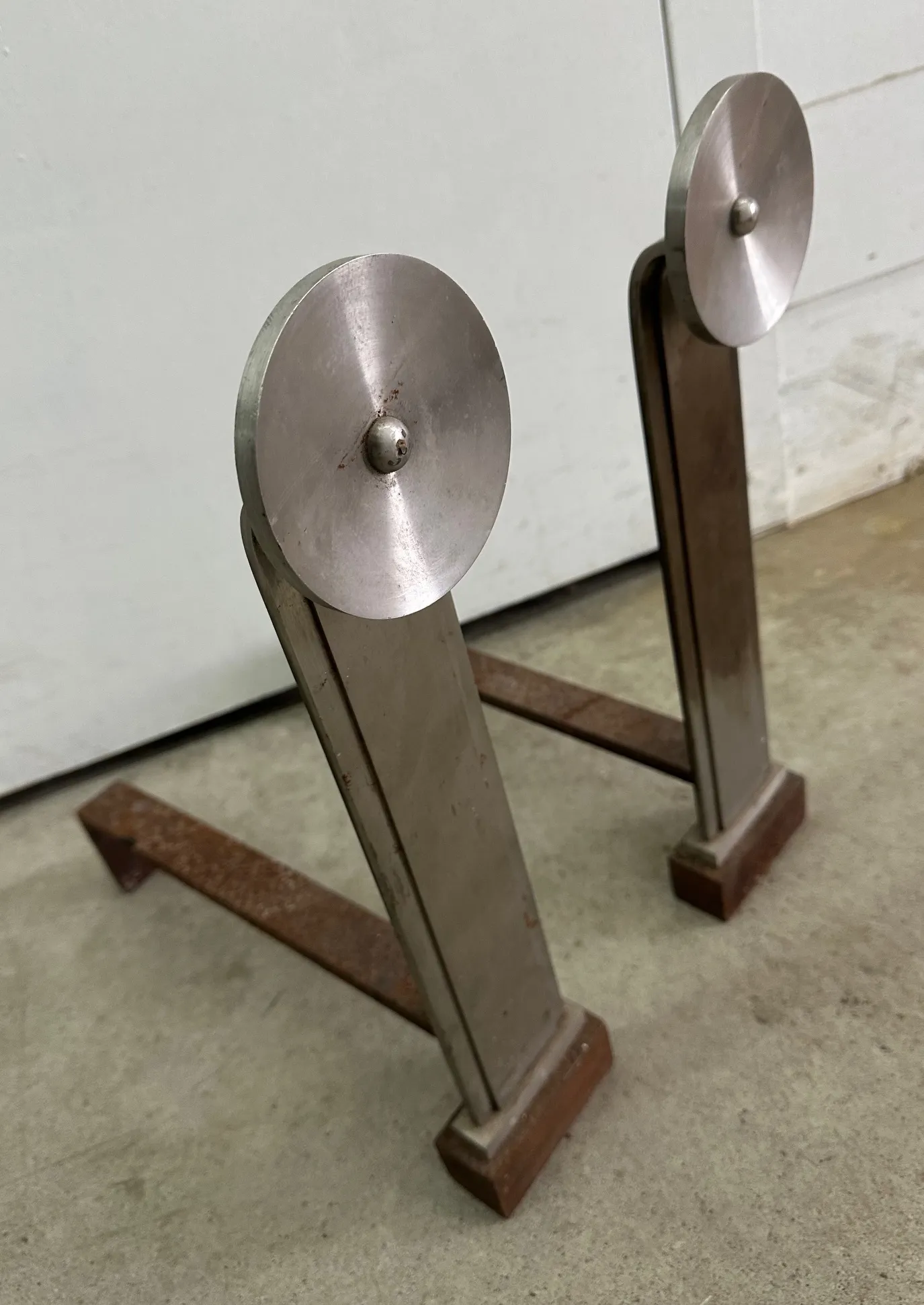 Deco Andirons 