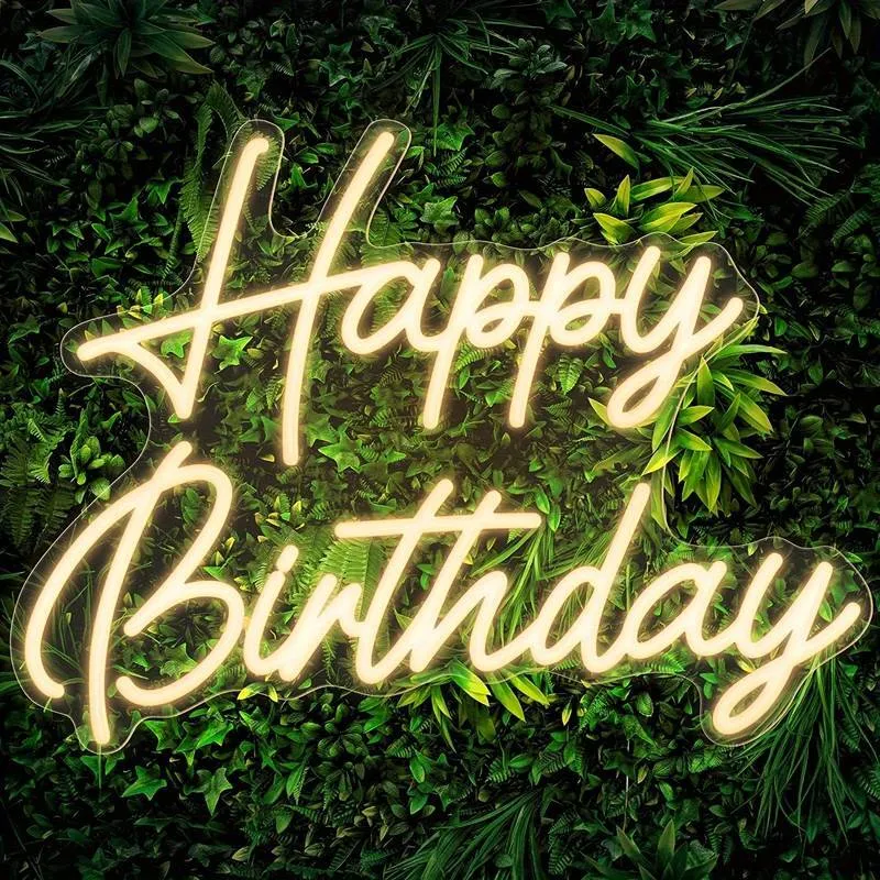 Happy Birthday LED Neon Sign