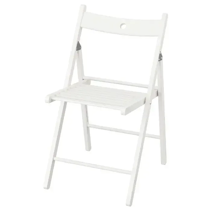 Chaise blanche pliante