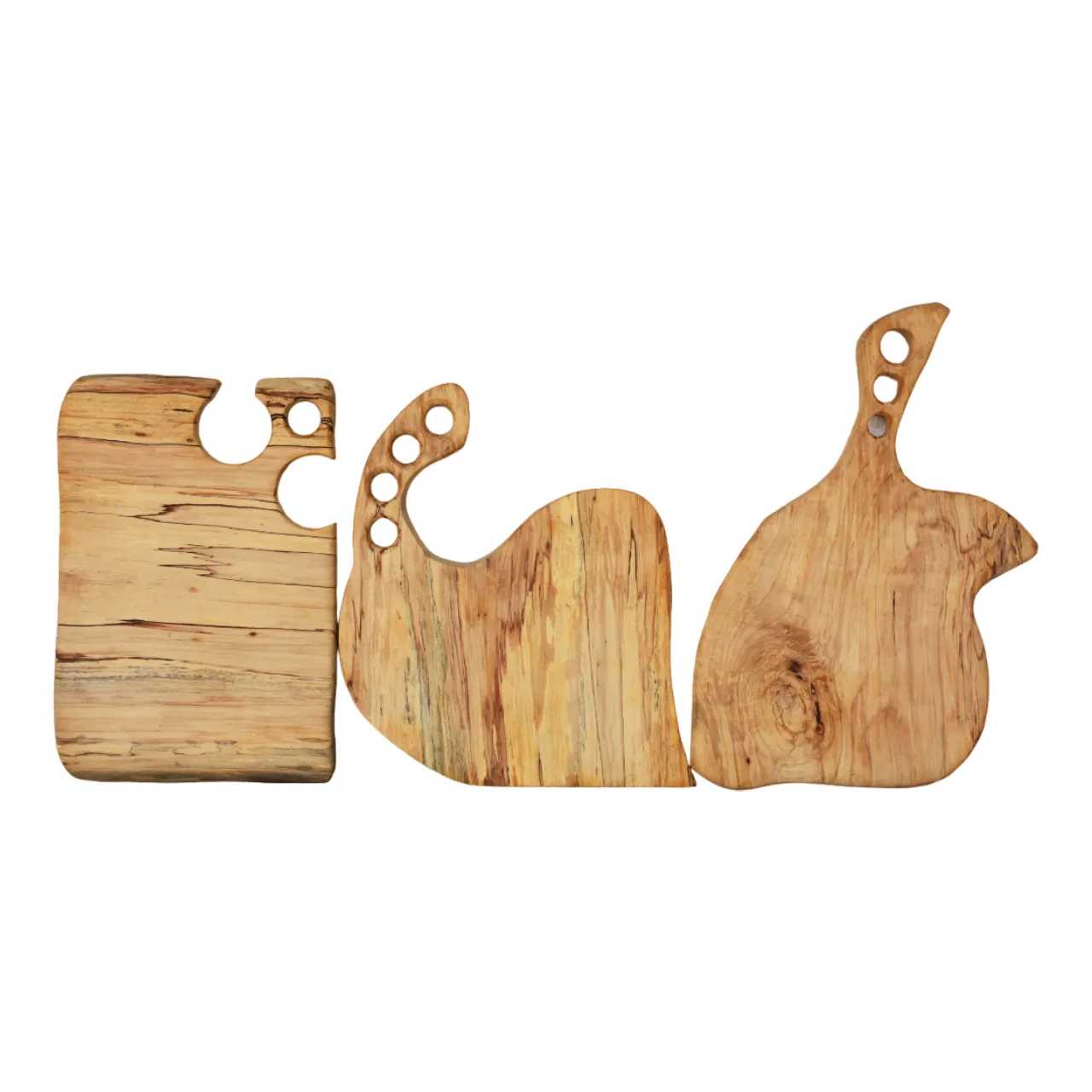 Planches de service en bois claire 3pcs