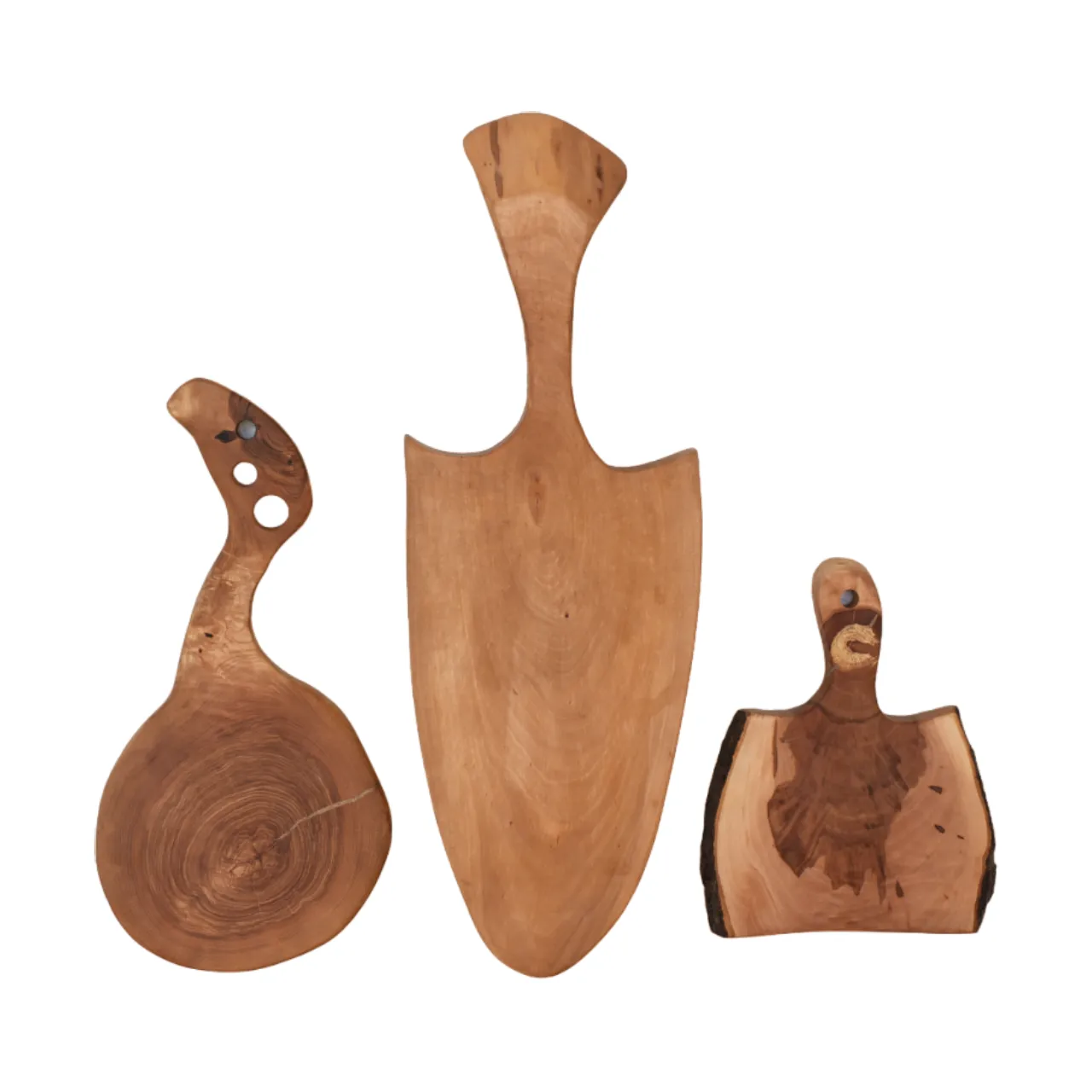 Planchettes en bois rustiques 3 pcs