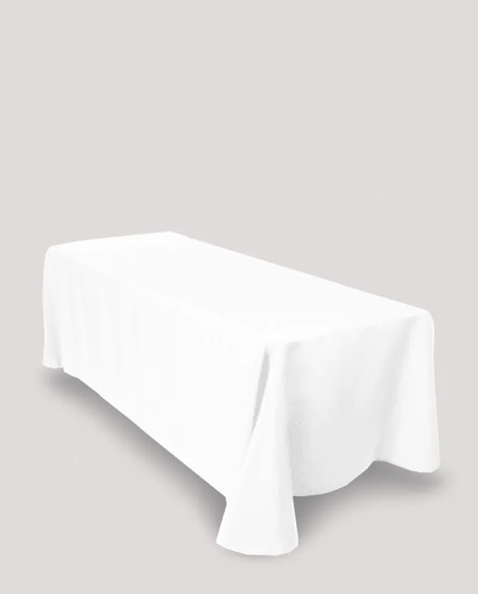White Tablecloth for 8' Tables