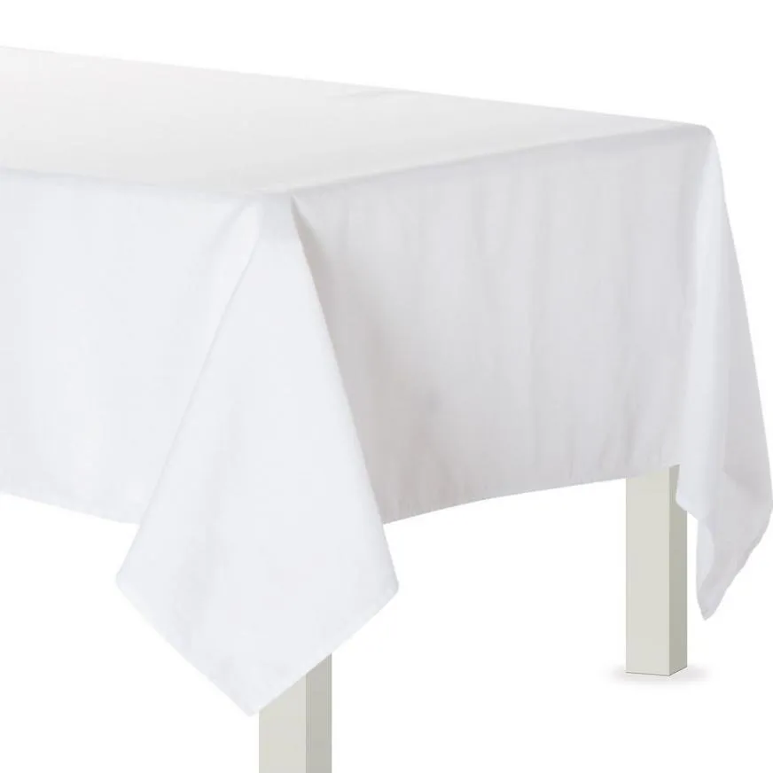 White Tablecloth for 6' Tables